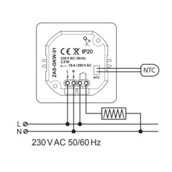 MODULE THERMOSTAT WI-FI NOIR SOMEF